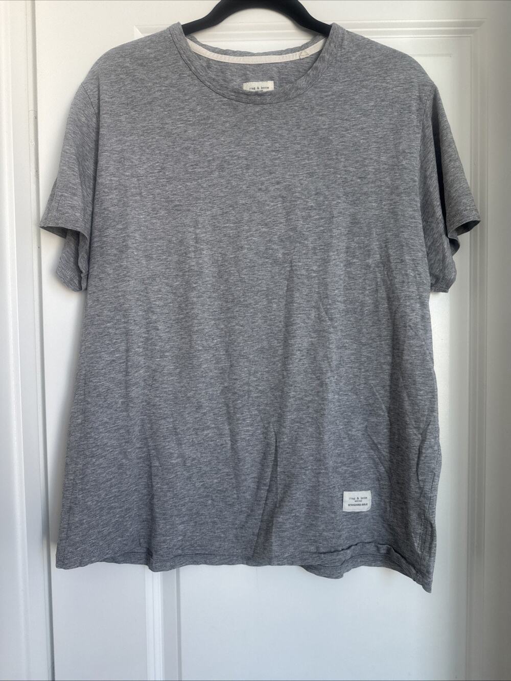 Rag & Bone Standard Issue Men’s Gray Cotton T-shirt Short Sleeve Size XL